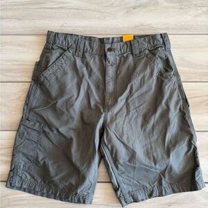 Carhartt Loose Fit Canvas Utility Work Short 36 Green NWT
